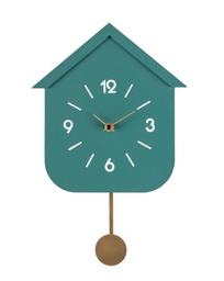 [B0182444] 4x Orologio da parete verde 24x5,5x37,5h in legno