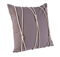 [B0463305] 4x Cuscino rope tortora 45x45