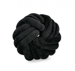 [B0464966] 4x Cuscino entwine nero D.38x10 h