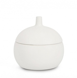 [B0160233] 3x Coperchio canister bianco D.14x14h ceramica