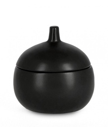 [B0160241] 3x Coperchio canister nero D.14x14h in ceramica