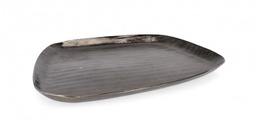 [B0184284] 2x Vassoio decorativo antracite 30x28 cm