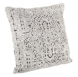 [B0608252] 2x Cuscino grigio 50x50 in tessuto