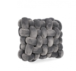 [B0464958] 4x Cuscino grigio 30x30x10h in tessuto