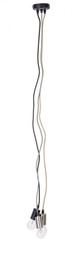 [B0827252] 4x Lampadario 3 luci 15x15x120h metallo