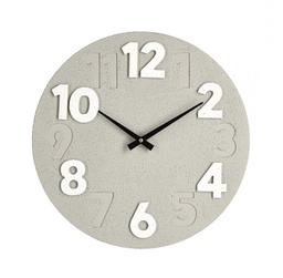 [B0182406] 4x Orologio da parete tortora D.40x4,5h in legno
