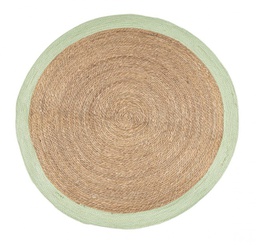 [B0608272] 2x Tappeto naturale verde D.120 cm