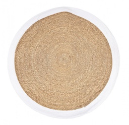 [B0608274] 2x Tappeto naturale bianco D.120 cm