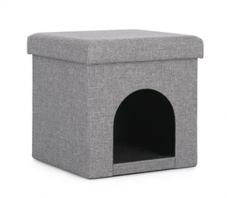 [B0730192] 4x Cuccia pieghevole grigia 38x38