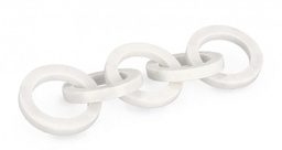 [B0183023] 2x Decorazione Kandy catena 36,25x10x10h marmo bianco