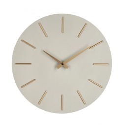 [B0182383] 4x Orologio da parete tortora D.40x5h in legno