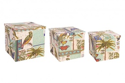 [B0210755] 2x Scatola botanica piegh blu 40x40x39h