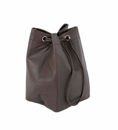 [B0210704] Biancheria pu marrone 35x30x50h in ecopelle