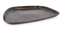 [B0184285] 2x Vassoio decorativo antracite 38x34x2,5h