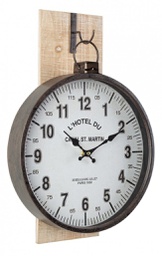 [B0181890] 3x Orologio da parete bianco 30x8x45 h