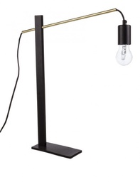 [B0826367] 2x Lampada tavolo Carter nero 45x8x50h