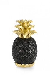 [B0130054] 4x Decorazione ananas surabaya nero D.17x30h