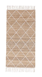 [B0608295] 2x Tappeto naturale bianco 70x140