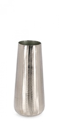 [B0184272] 2x Vaso chisel argento D.14x34h in metallo
