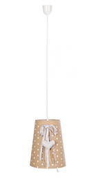 [B0827543] 4x Lampadario bonbon pois D.26x31,5h in tessuto