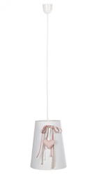 [B0827544] 4x Lampadario Bonbon D.26x31,5h in tessuto