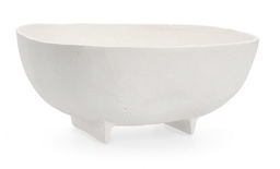[B0187051] 2x Ciotola decorativa bianca 26,5x27x11,5h