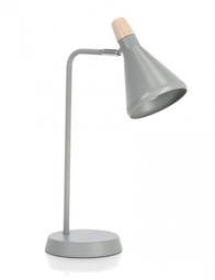 [B0827747] 3x Lampada tavolo brill grigio 26,5x15x46h