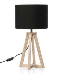 [B0827754] 4x Lampada tavolo Stoccolma D.23x48,5h nero