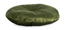 [B0463719] 4x Cuscino verde oliva D.90 cm in tessuto