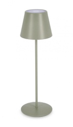 [B0827692] Lampada tavolo led etna verde salvia D.12x38h