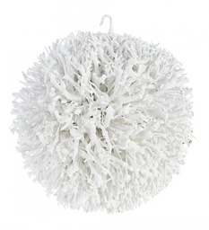 [B0140287] 4x Decorazione sfera tea tree bianco D.38