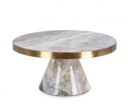 [B0721403] 2x Alzata decorativa D.30x14h in metallo