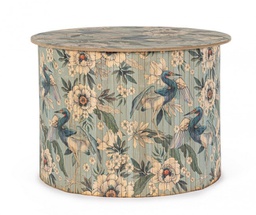 [B0740971] 2x Tavolino in legno D.58x40h