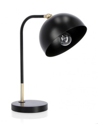 [B0827756] 2x Lampada tavolo Glasgow nero 32,5x20x41h