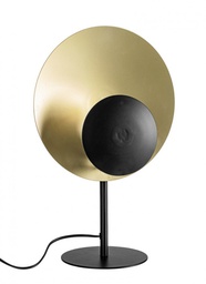 [B0826455] 2x Lampada tavolo design nero-oro 30x17,5x46h