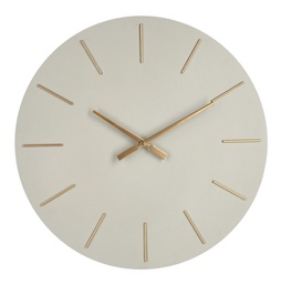 [B0182382] 2x Orologio da parete tortora D.60x5h in legno