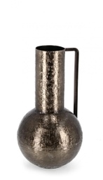 [B0184221] Bottiglia decorativa D.20,5x37h antracite in metallo