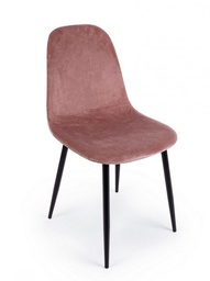 [B0733179] 4x Sedia in velluto rosa 52,5x42,5x90