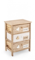 [B0210683] Cassettiera 40x29x58h in legno