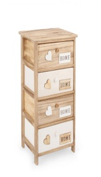 [B0210687] Cassettiera 26x32x81h in legno emozioni