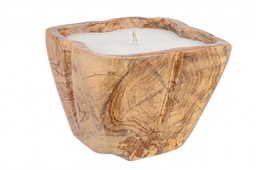 [B0680563] Candela in legno 25x25x20h