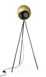 [B0826457] Piantana treppiede nero-oro 87x56x155h