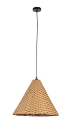 [B0828140] 2x Lampadario gabon marrone D.50x39h in fibre naturali