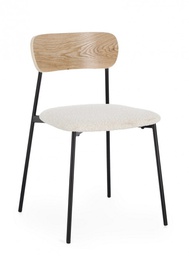 [B0734374] 2x Sedia Geneviève Avorio 46x49x76.5h