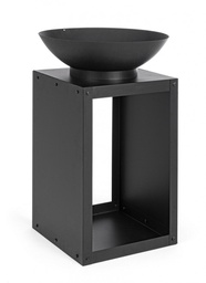[B0782421] Braciere in acciaio 50x75h cm nero