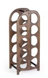 [B0747077] P.Bottiglie marrone 27x20x67 in legno