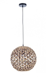 [B0827956] Lampadario in fibre naturali D.40x37h