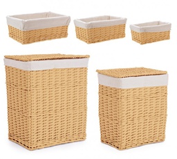 [B0415516] Set di biancheria 28x18x12h, 34x24x14h, 40x30x16h, 41x29x48h, 48x36x57h