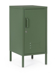 [B0746921] Comodino verde 40x35x76h in acciaio