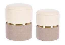 [B0721631] Pouf contenitore radinka D.31.5x38h, D.36x44h